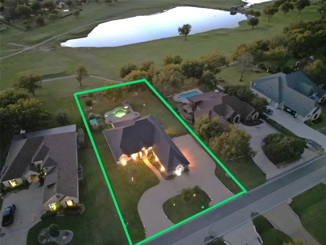 a view of a swimming pool with an ocean view