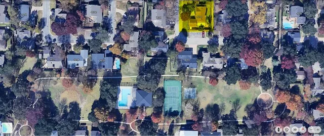 an aerial view of a city