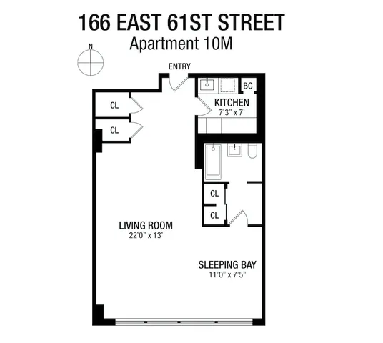 $475,000 | 166 East 61st Street, Unit 10M | Lenox Hill