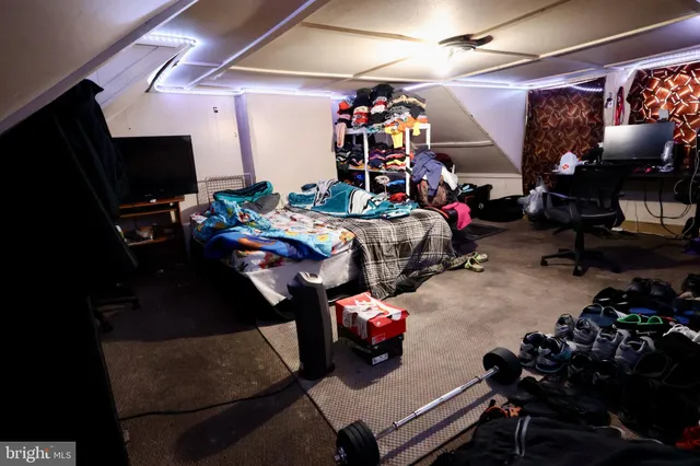 a view of a balcony with stairs