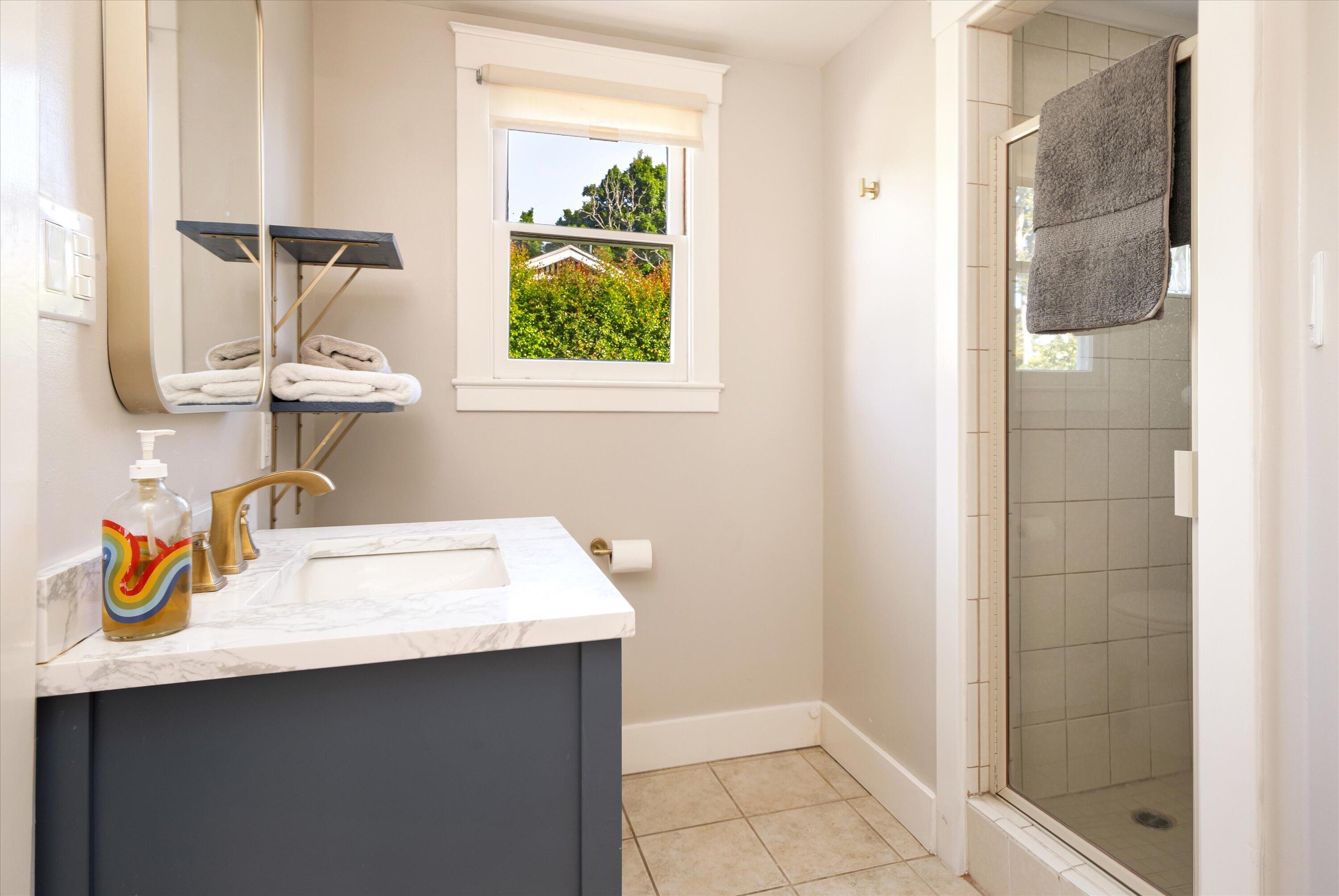 22 East Islay Street Santa Barbara, CA 93101 - Photo 12 of 26 a bathroom with a sink and a mirror
