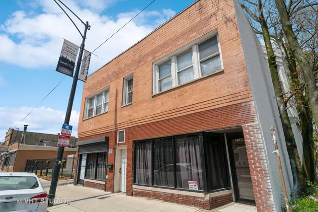 a view of a building with a window and pathway