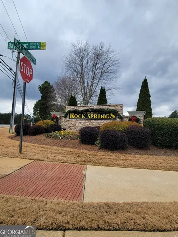 a street view with parking space