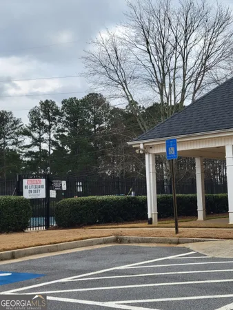 a view of a building ground street