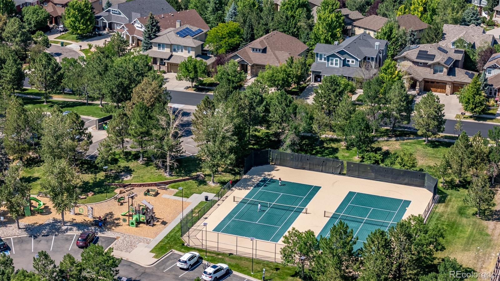 24248 East Roxbury Circle Aurora, CO 80016 - Photo 31 of 42 an aerial view of a house with a garden