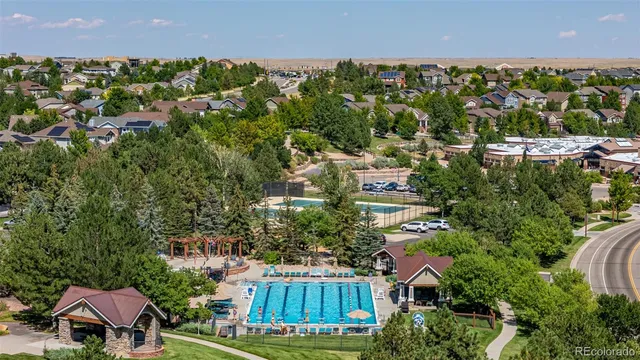 an aerial view of multiple house