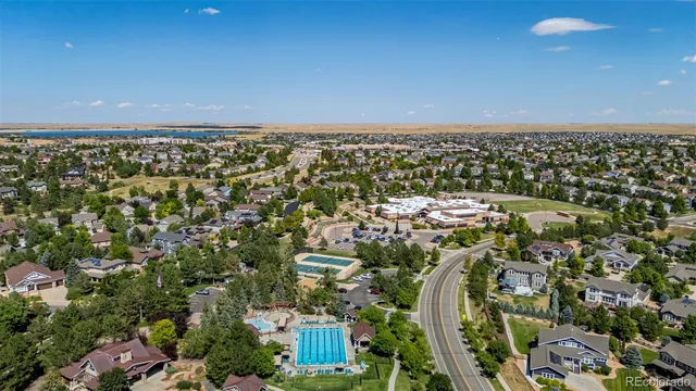an aerial view of multiple house