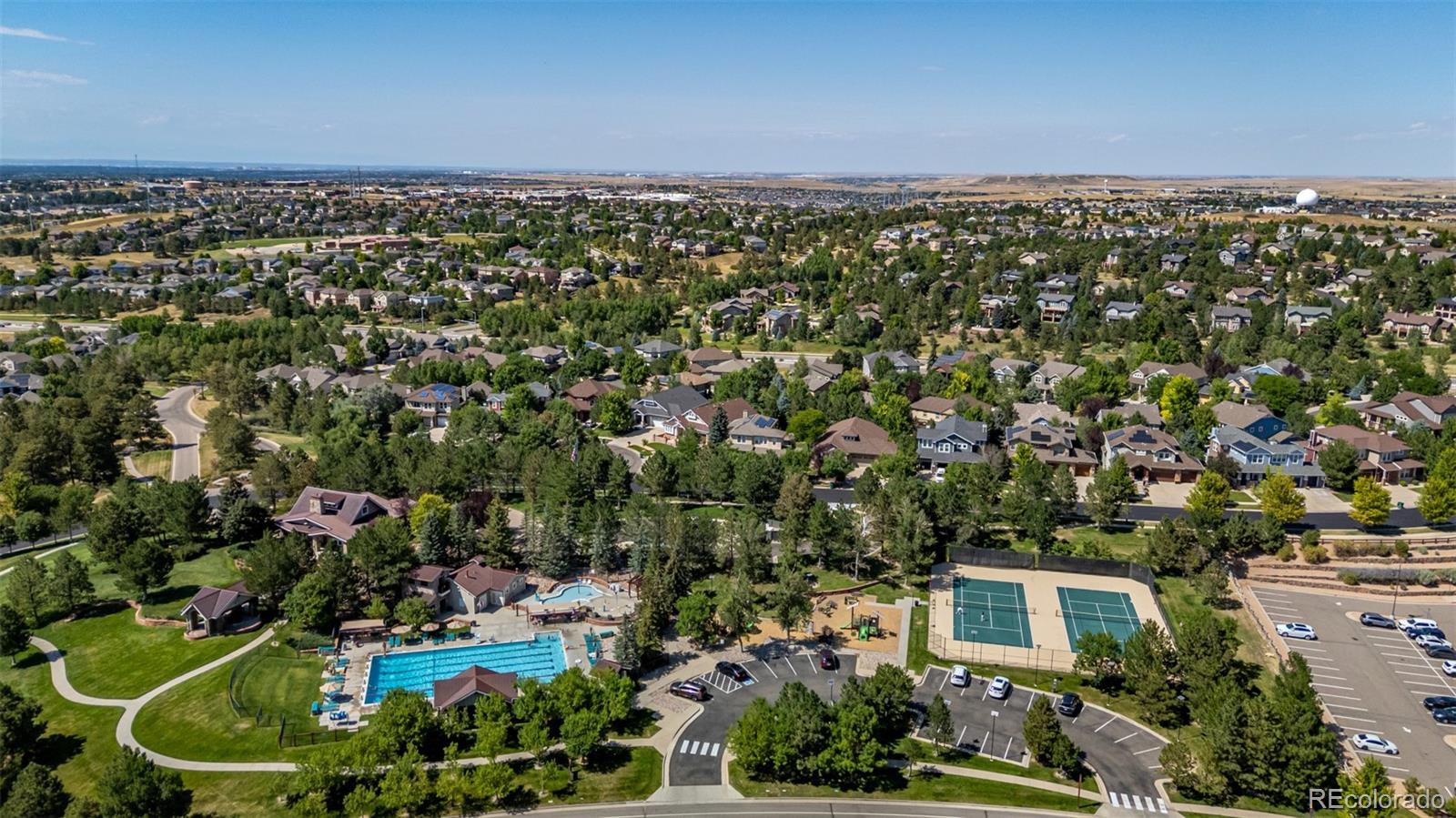 24248 East Roxbury Circle Aurora, CO 80016 - Photo 41 of 42 an aerial view of a house with a yard