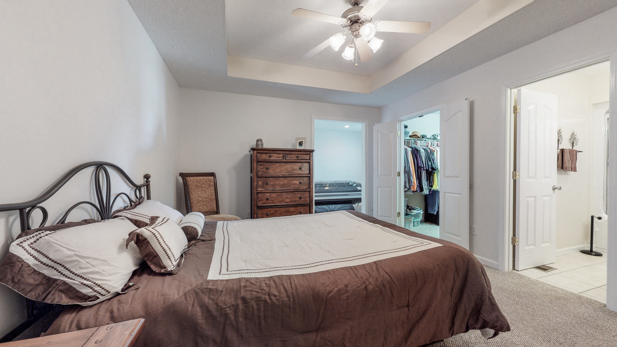 3608 Gnat Hill Road Manchester, TN 37355 - Photo 18 of 23 a bedroom with a bed and ceiling fan