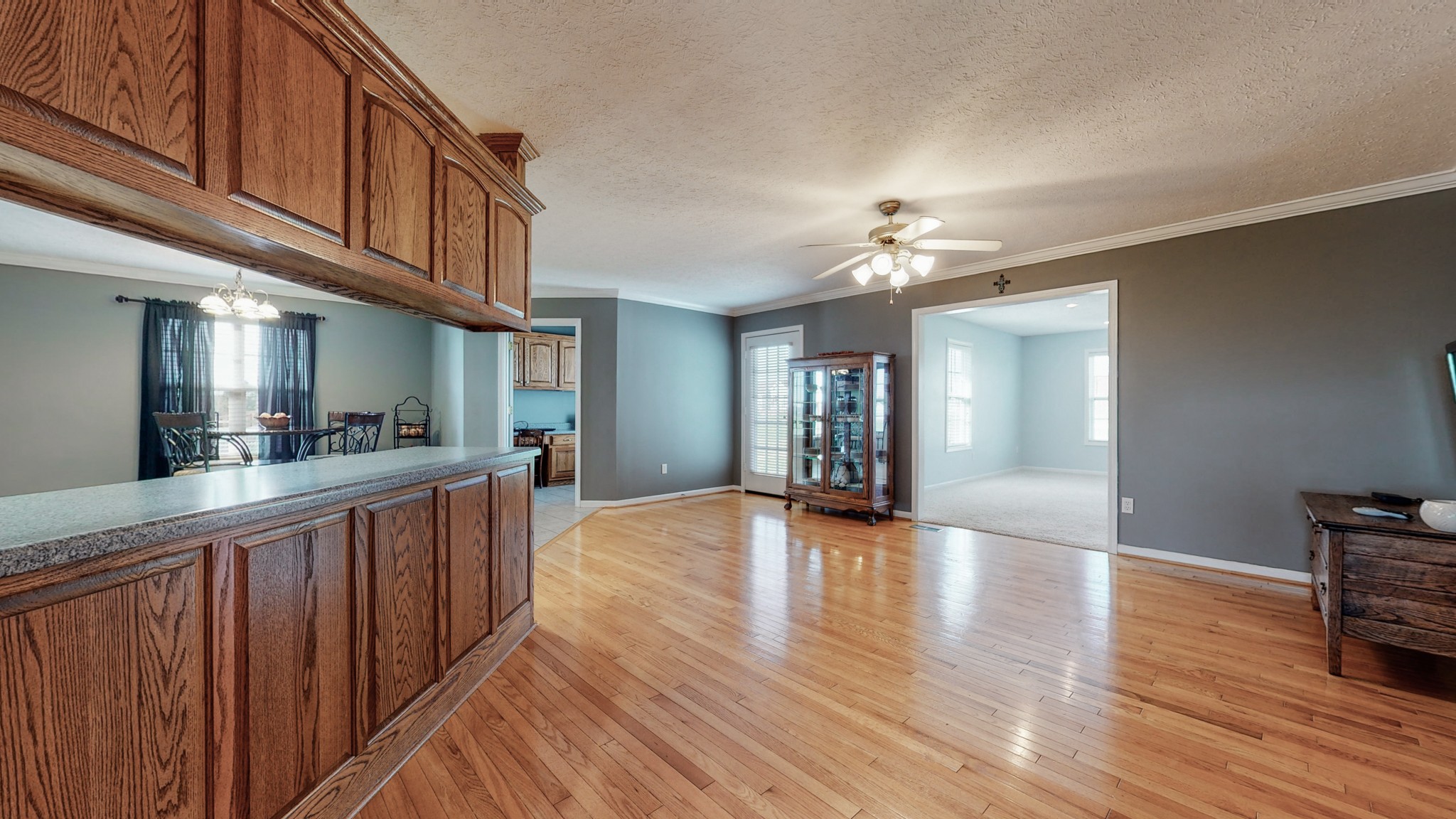 3608 Gnat Hill Road Manchester, TN 37355 - Photo 3 of 23 a view of a kitchen cabinets and wooden floor