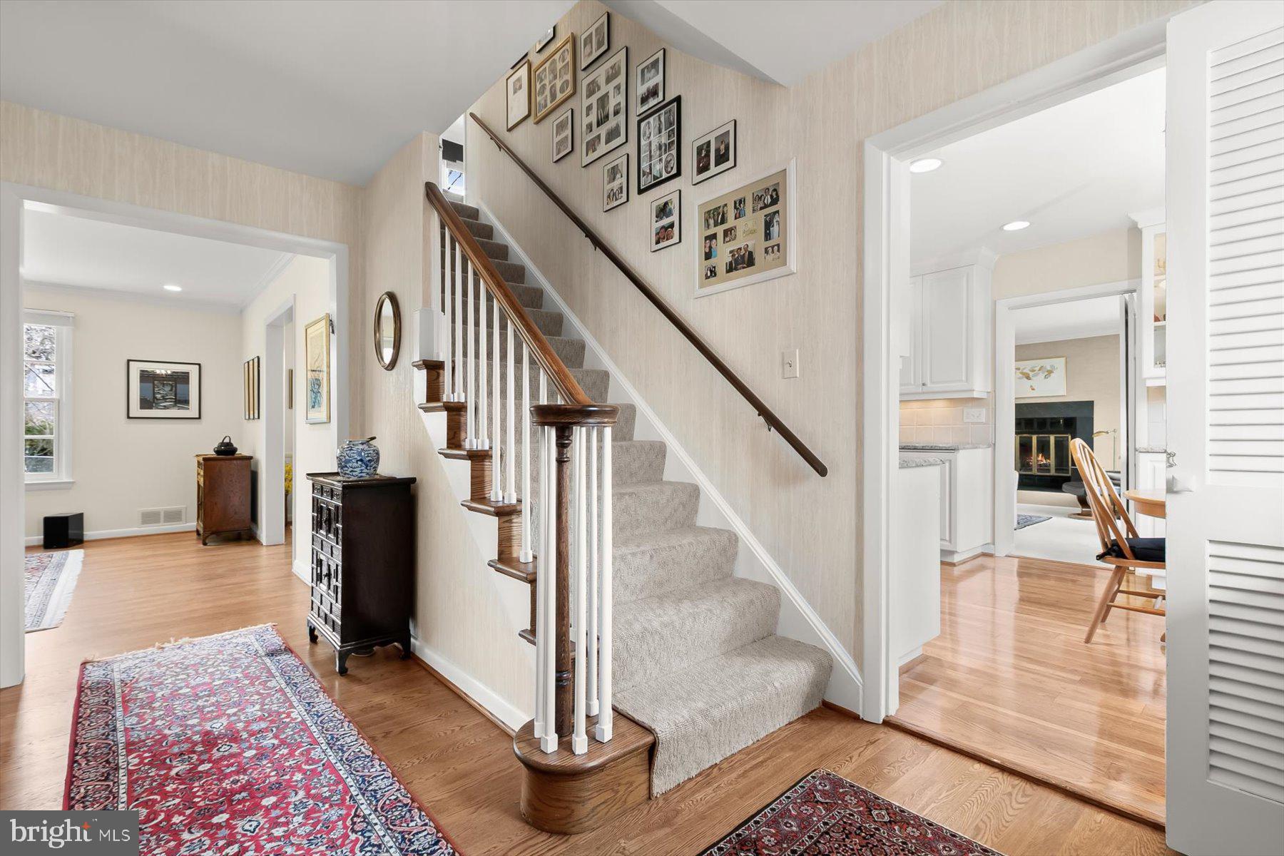 4716 Merivale Road Chevy Chase, MD 20815 - Photo 7 of 48 a view of entryway and hall with wooden floor