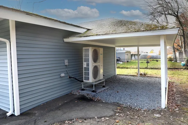 a view of a house with a garden