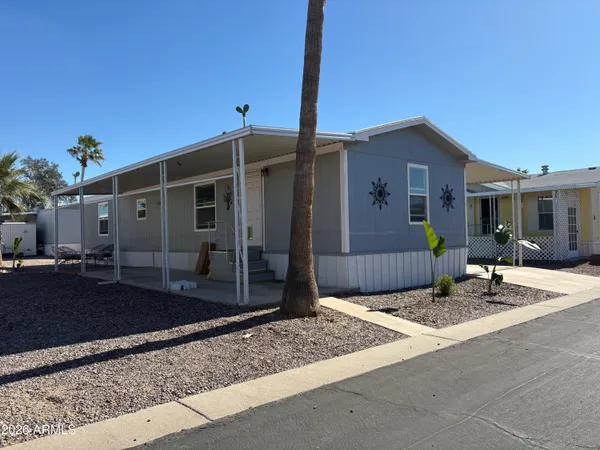 a view of a house with a patio