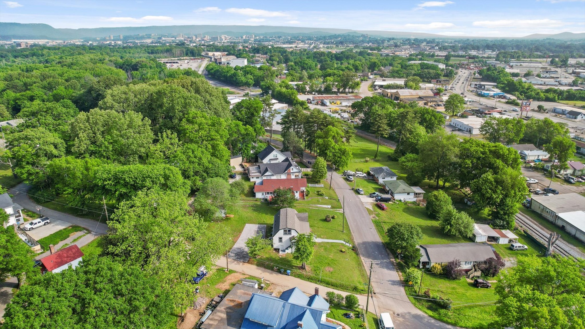 2917 East Crescent Circle Chattanooga, TN 37407 - Photo 37 of 45 an aerial view of residential houses with outdoor space and trees
