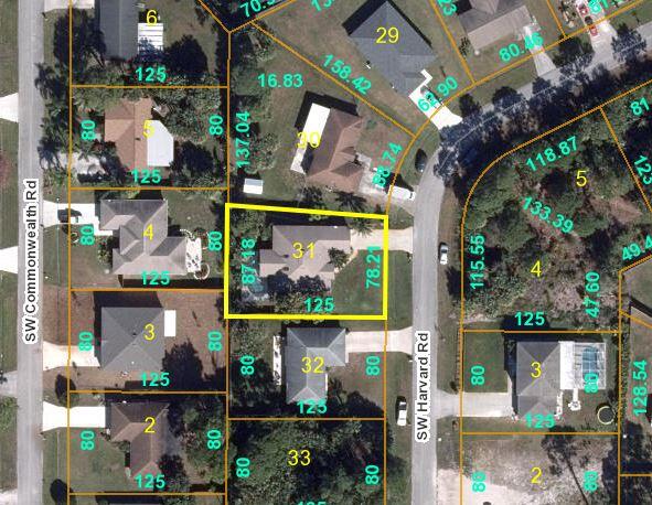 915 Southwest Harvard Road Port St. Lucie, FL 34953 - Photo 40 of 42 Lot Lines