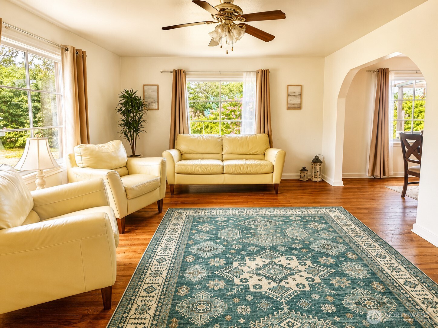 2154 Cranberry Road Grayland, WA 98547 - Photo 14 of 38 a living room with furniture and a large window