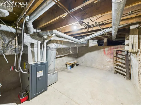 a view of a garage