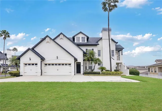 a view of a house with a park