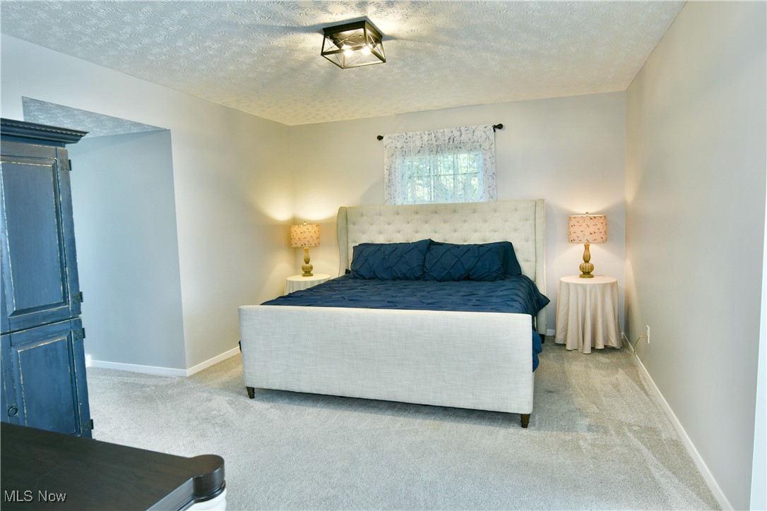 5558 Pierce Road Northwest Warren, OH 44481 - Photo 31 of 50 Bedroom featuring a textured ceiling and light colored carpet
