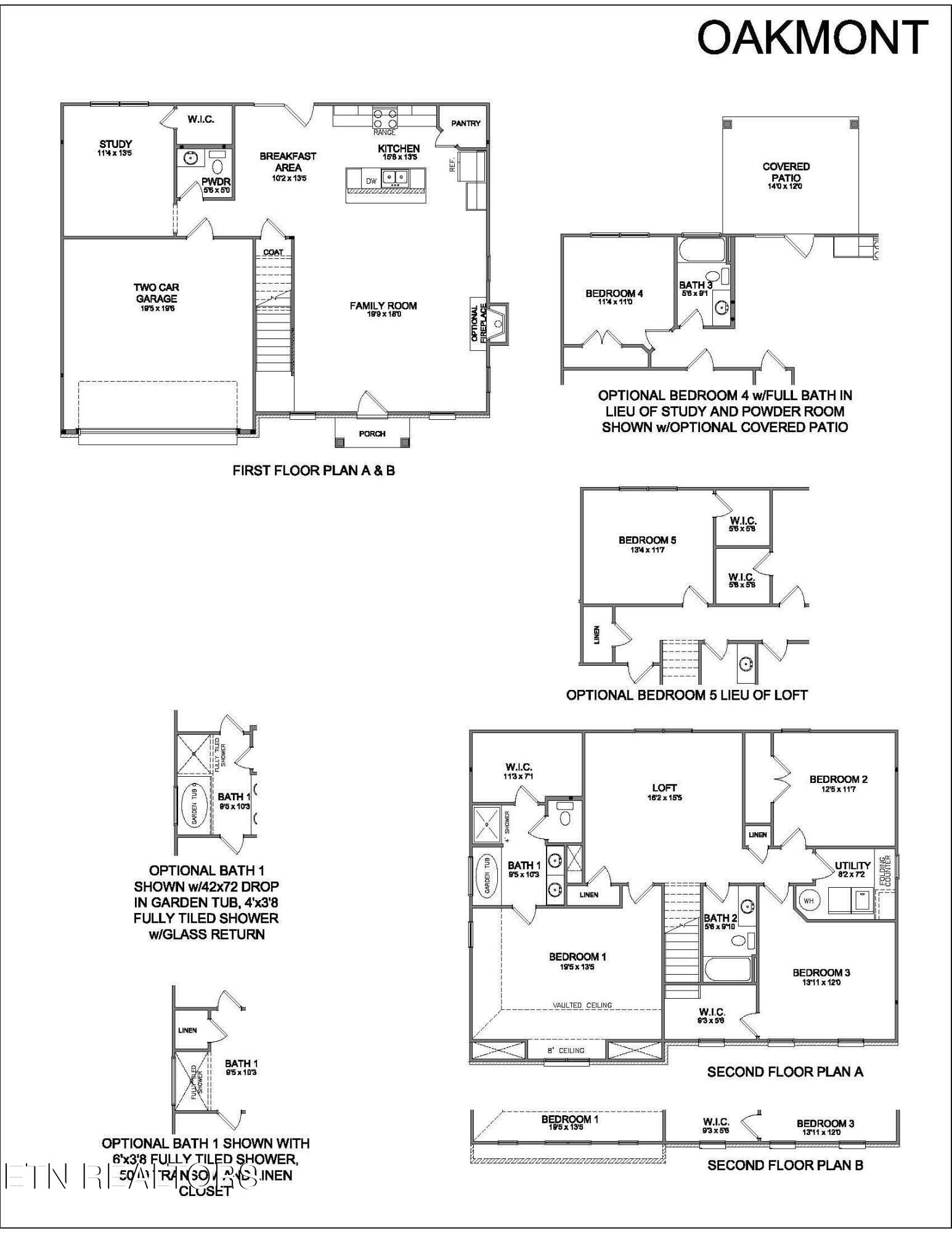 2036 Hickory Reserve Road Knoxville, TN 37932 - Photo 18 of 18 Oakmont Floorplan Revised 9.24.25