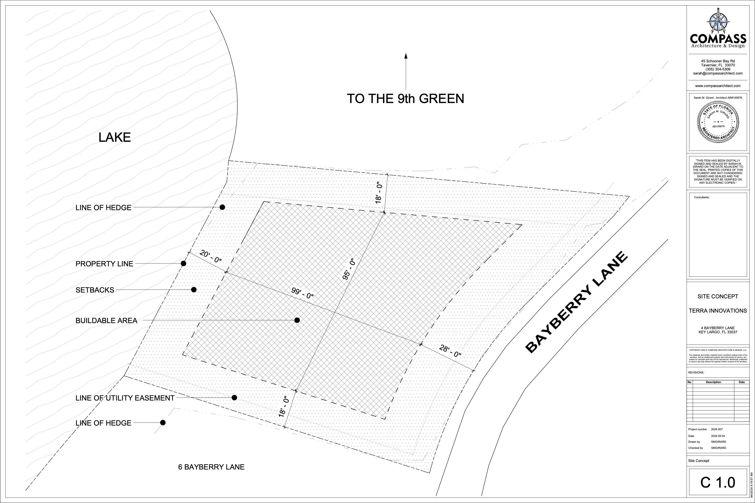4 Bayberry Lane Key Largo, FL 33037 - Photo 2 of 4 2024.09.04 - 4 Bayberry - Site Concept