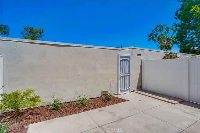 a backyard of a house