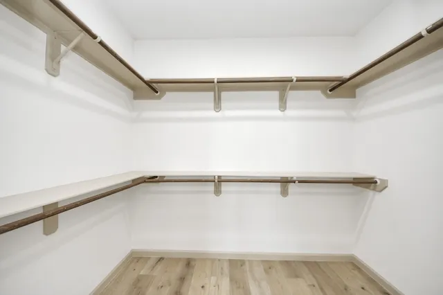 a close view of closet