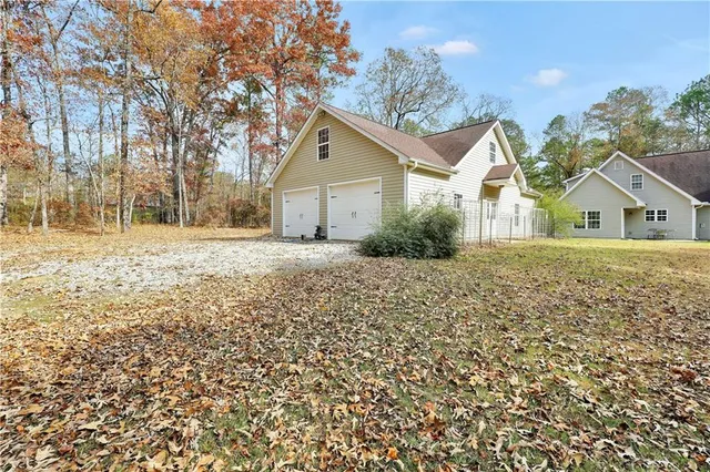 a house with a outdoor space