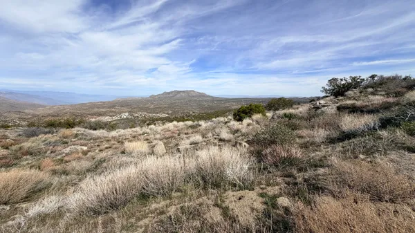a view of city and mountain