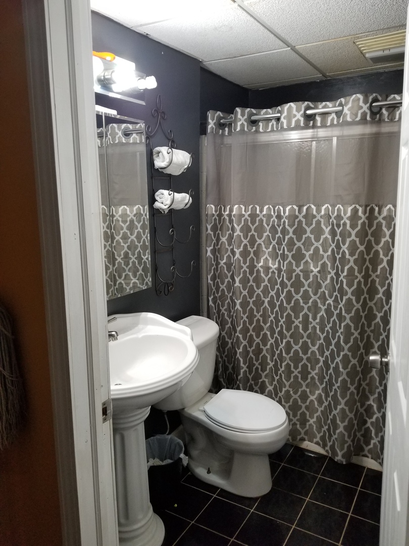 181 Oxford Road Bolingbrook, IL 60440 - Photo 16 of 29 a bathroom with a toilet and a shower