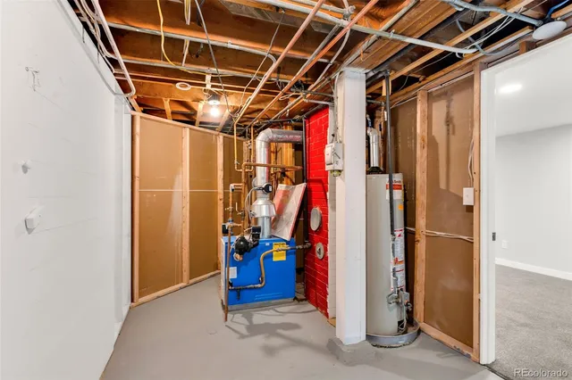 a view of a storage room