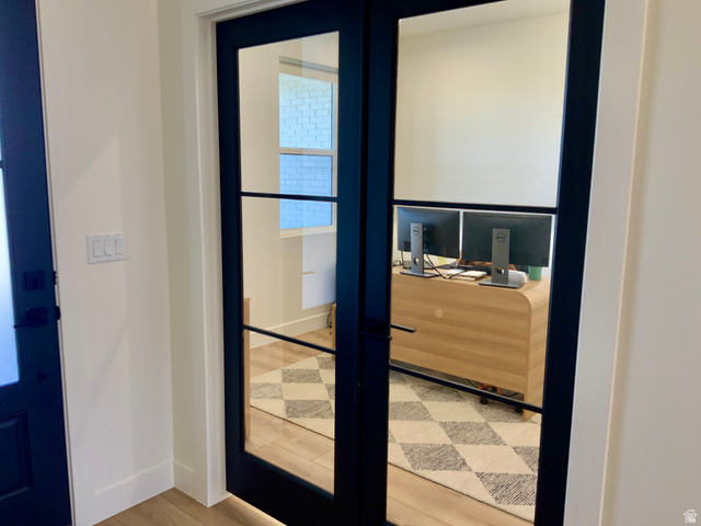 277 West 800 South Monroe, UT 84754 - Photo 11 of 46 Doorway featuring french doors and wood finished floors