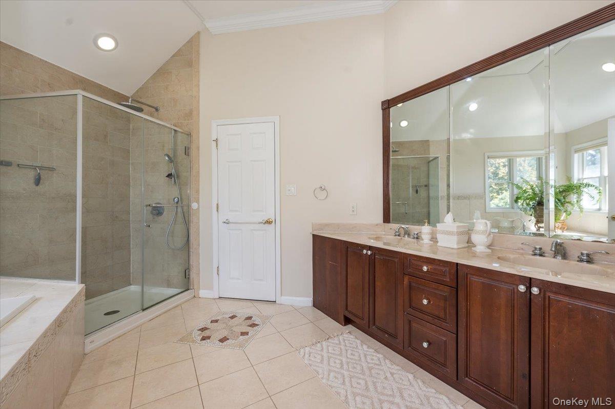 129 Round Swamp Road Huntington, NY 11743 - Photo 28 of 50 Large separate glass enclosed shower.