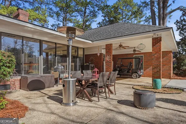a view of a roof deck