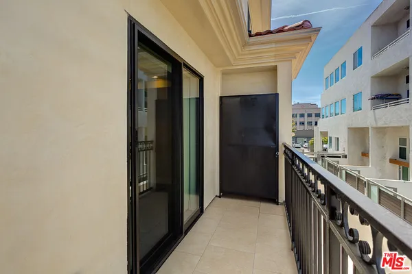 a view of city from balcony