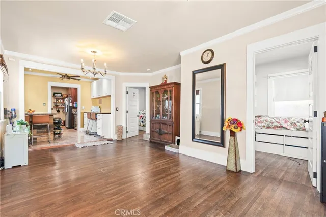 a view of an empty room and window