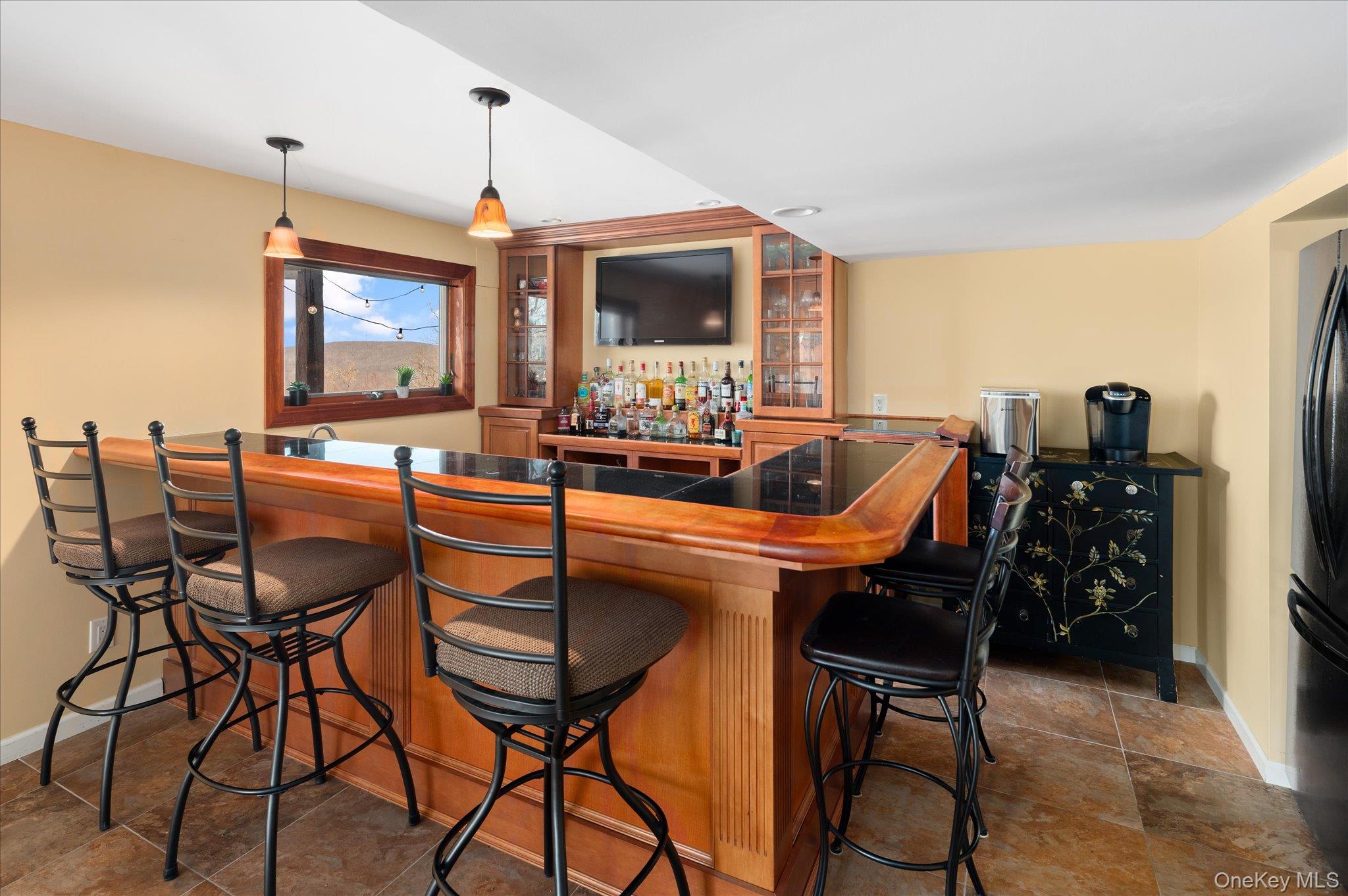 581 Barrett Hill Road Mahopac, NY 10541 - Photo 29 of 37 The bar that makes the lower level its own destination