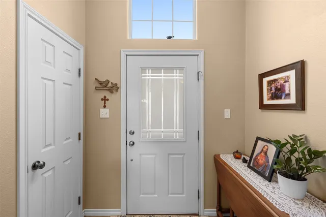 a view of a storage and utility room