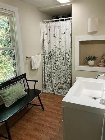 a view of water heater room