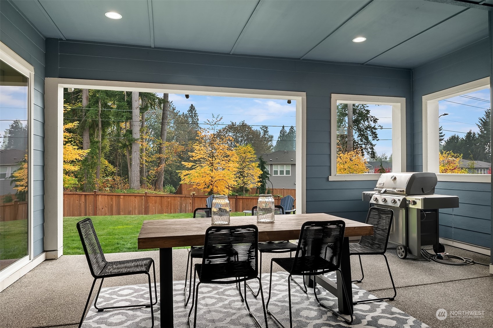 3322 219th Place Southeast Bothell, WA 98021 - Photo 35 of 37 a view of a dining room with furniture window and outside view