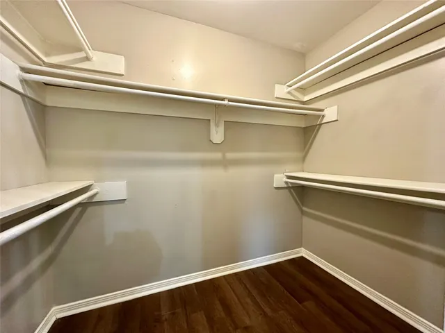 a view of a room with rack on the wall