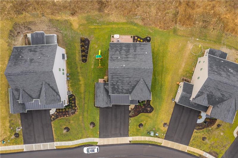 Overhead view of lot. Tons of privacy out back. 