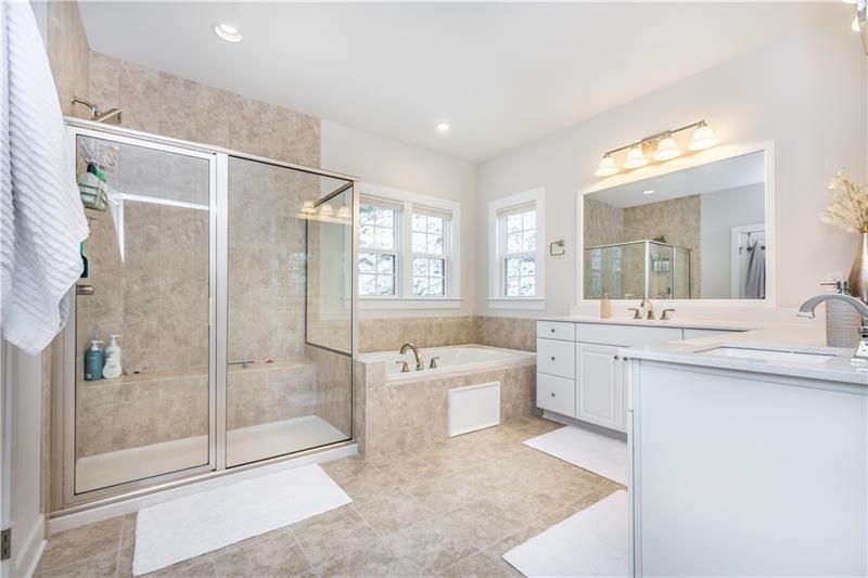 4423 Walnut Ridge Circle McDonald, PA 15057 - Photo 14 of 25 Master Bath. Tiled shower and tub.