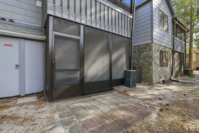 a view of a backyard of a house