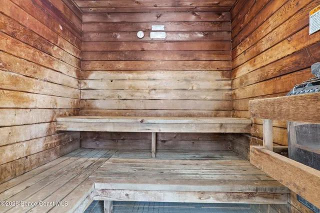 a view of a small space built with hardwood