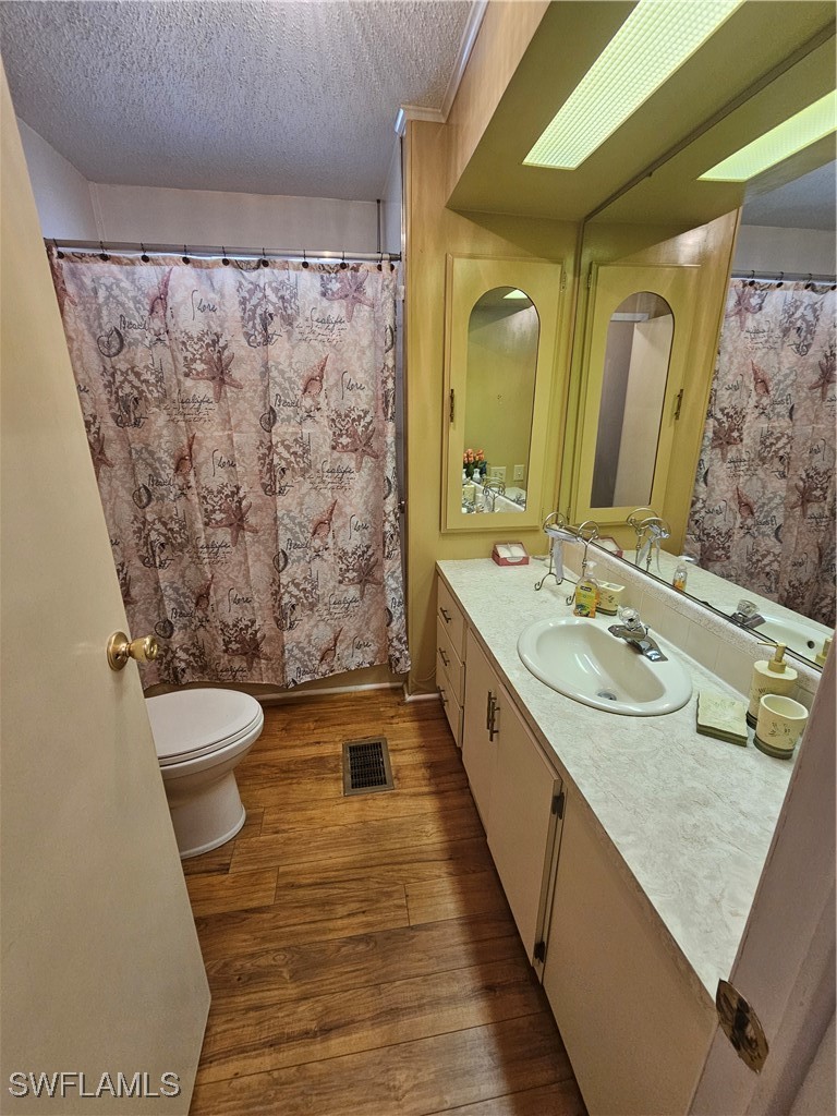 4 Elder Alva, FL 33920 - Photo 18 of 31 a bathroom with a granite countertop sink toilet and shower