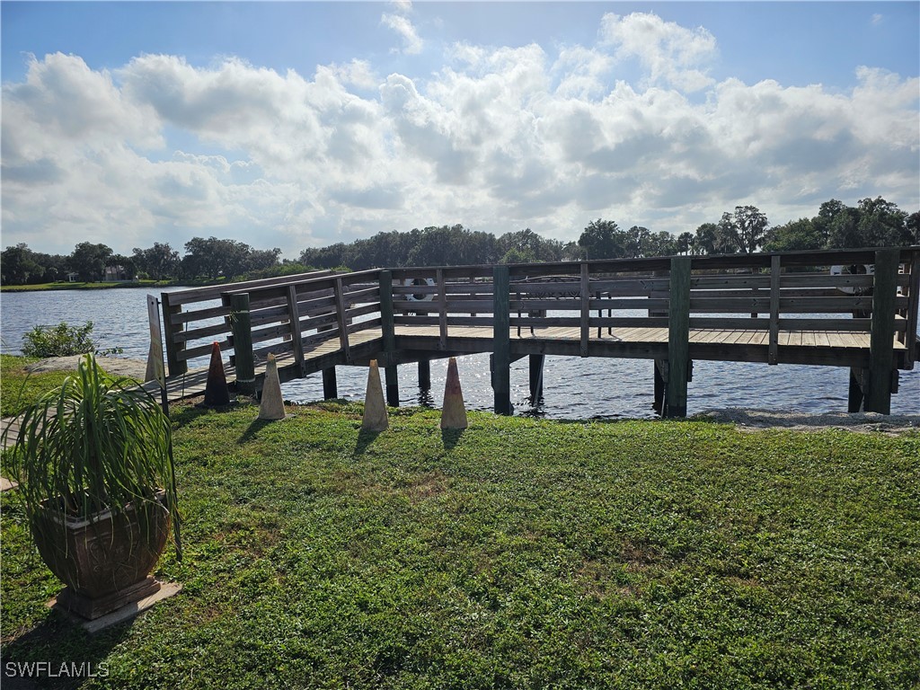 4 Elder Alva, FL 33920 - Photo 24 of 31 a view of a garden with plants and lake view