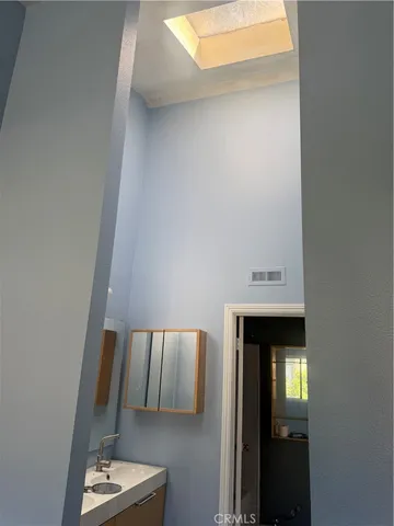 a view of a hallway with entryway