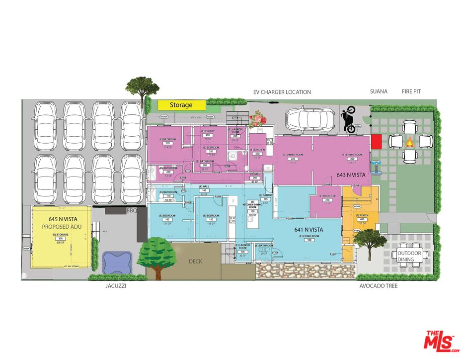 643 North Vista Street Los Angeles, CA 90036 - Photo 35 of 51 a picture of a bench in front of a building