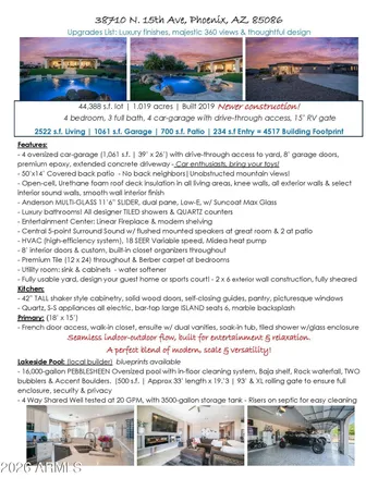 $1,200,000 | 38710 North 15th Avenue, Phoenix, AZ 85086